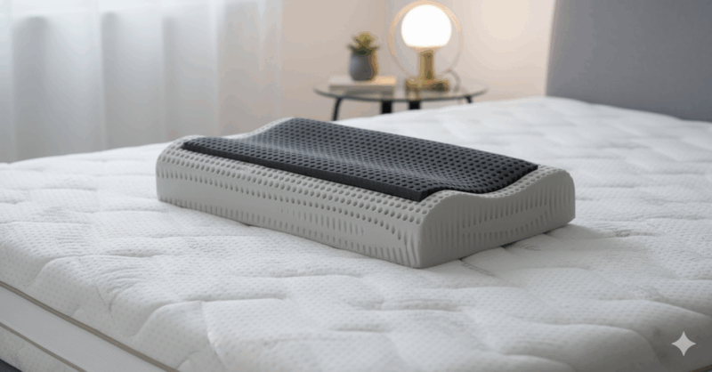 Oreiller Cervical pour enfant à mémoire de forme "Double Vague" – Image 2