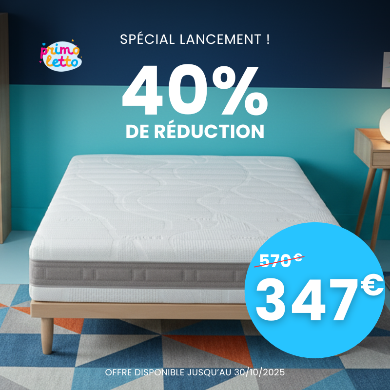 Matelas évolutif pour enfant thermo confort pour les enfants qui transpirent trop. 