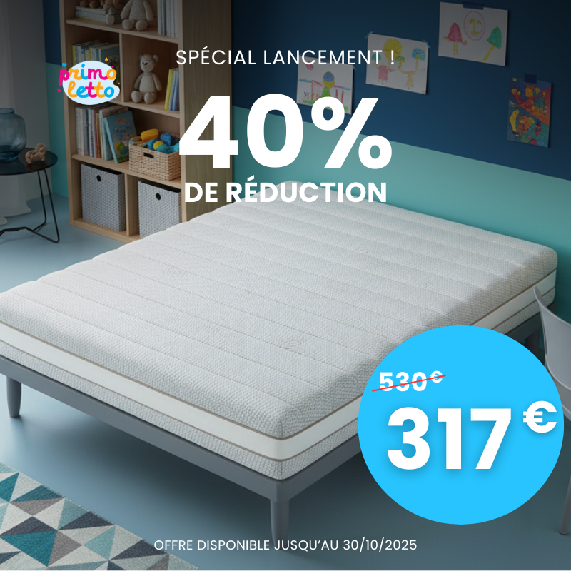 Matelas évolutif primoletto pour les enfants Silver safe spécial anti allergique